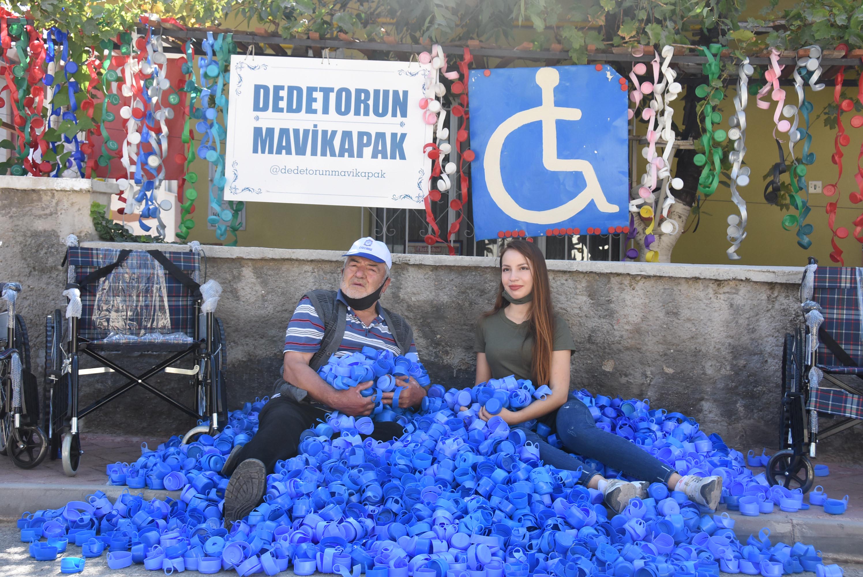 minik omer 200 kilogram kapak topladi engelli bir kisiyi hayaline kavusturdu yeni safak