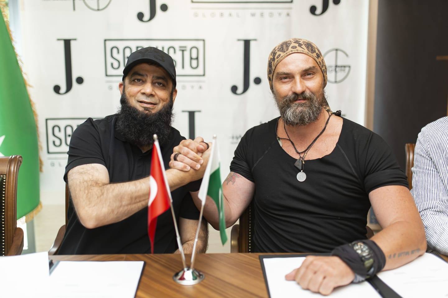 Ertugrul heartthrobs Turgut Alp, Bamsi Alp become fragrance ambassadors for Pakistani brand