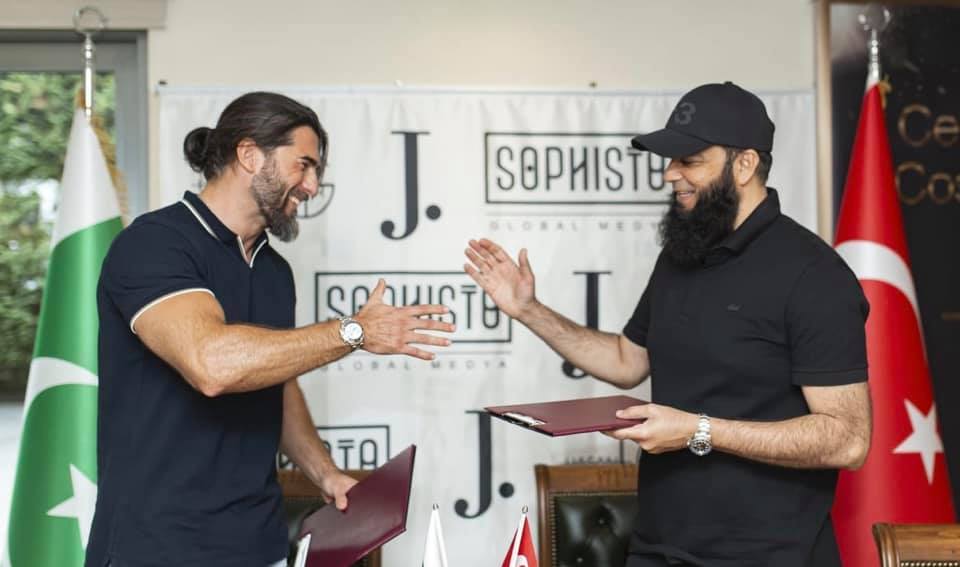 Ertugrul heartthrobs Turgut Alp, Bamsi Alp become fragrance ambassadors for Pakistani brand