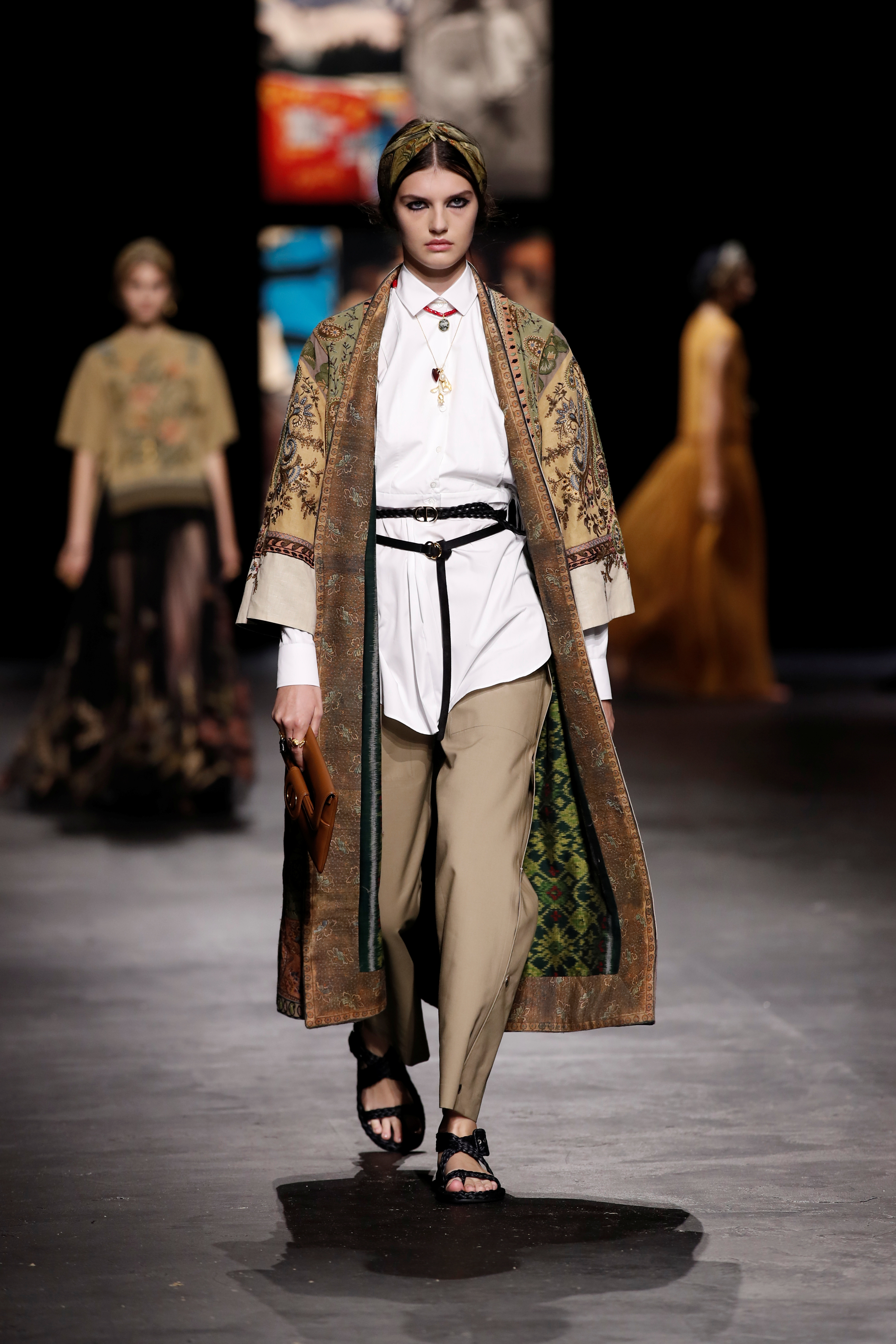 I fell in Dior! Luxury house returns to the catwalk in Paris Fashion Week