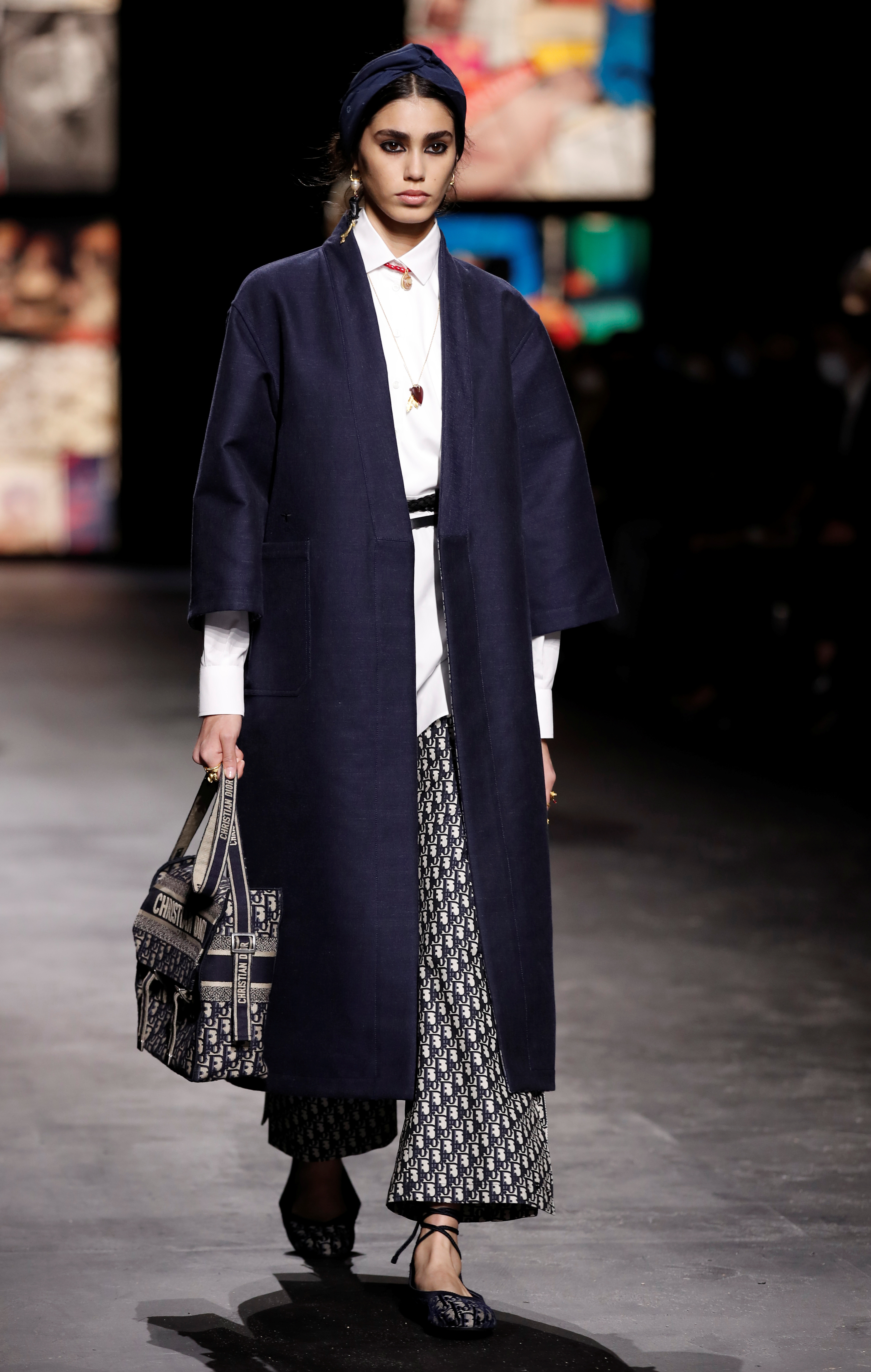I fell in Dior! Luxury house returns to the catwalk in Paris Fashion Week