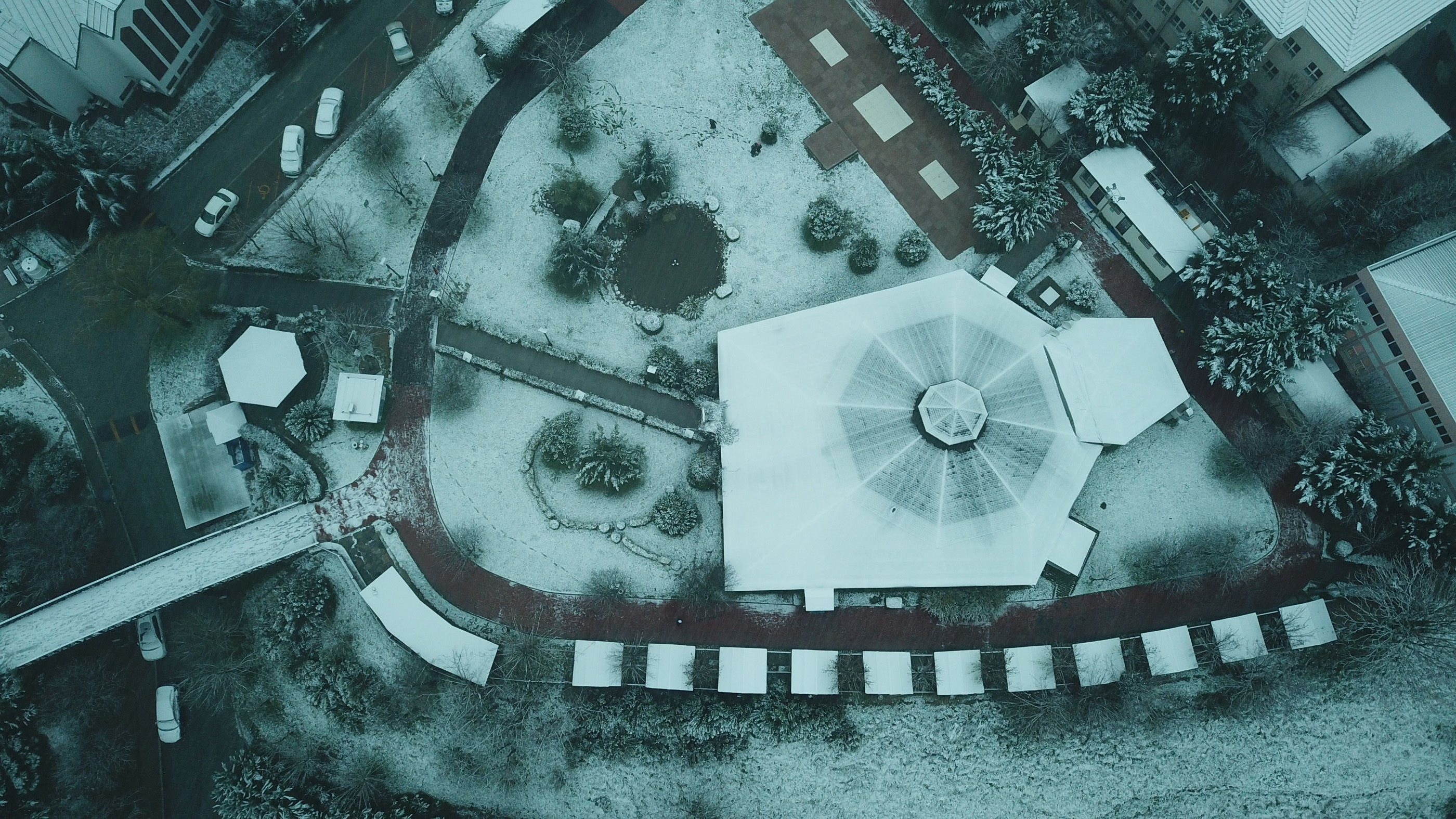 Aerial images dazzle as 'magical snowfall' dusts historical Istanbul