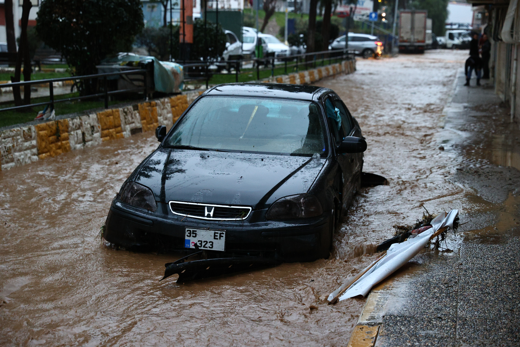 Heavy rainfall causes flash flood in Turkey's Izmir