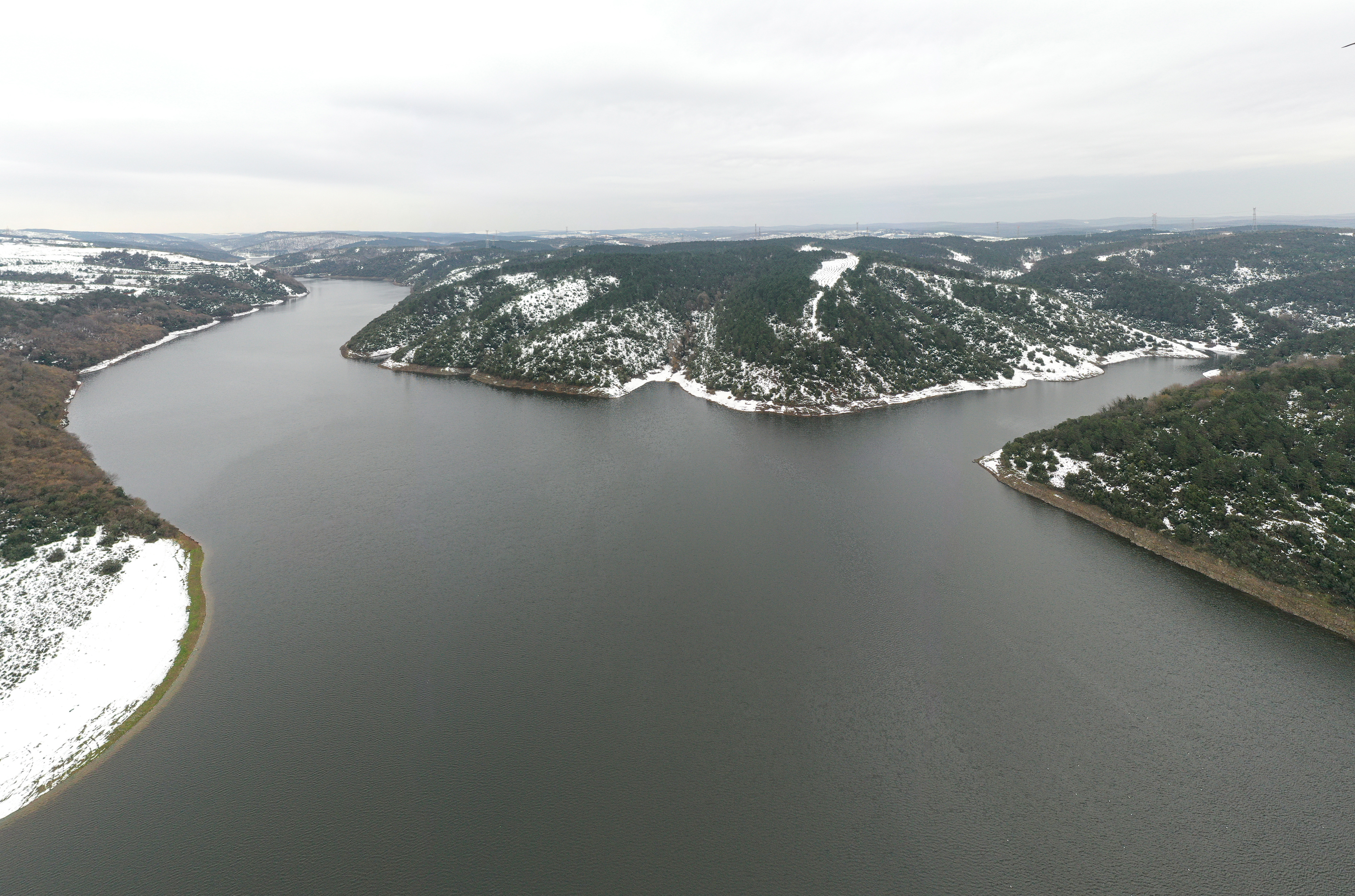 Water levels in Istanbul dams increase after lastest snowfall