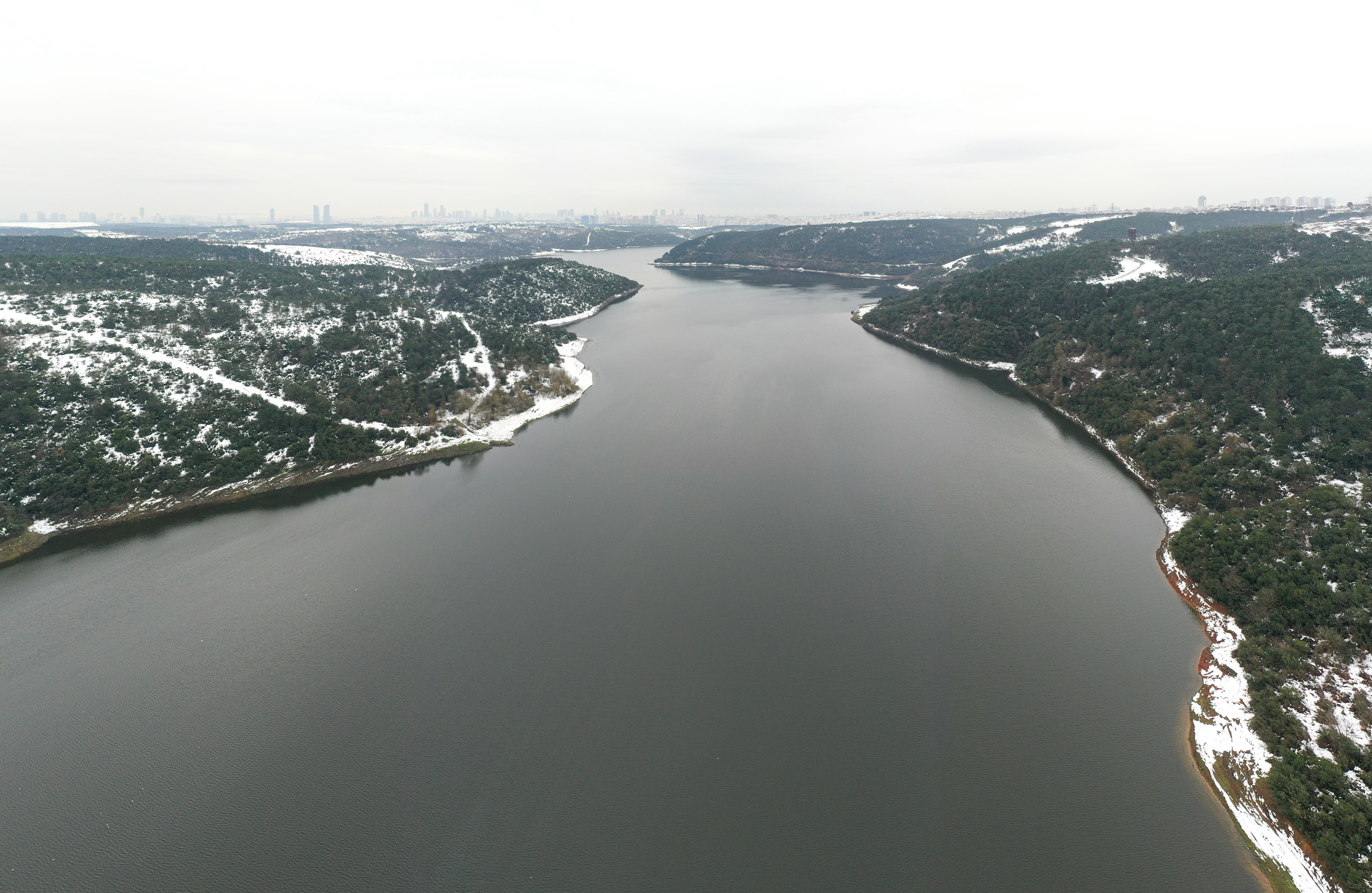 Water levels in Istanbul dams increase after lastest snowfall