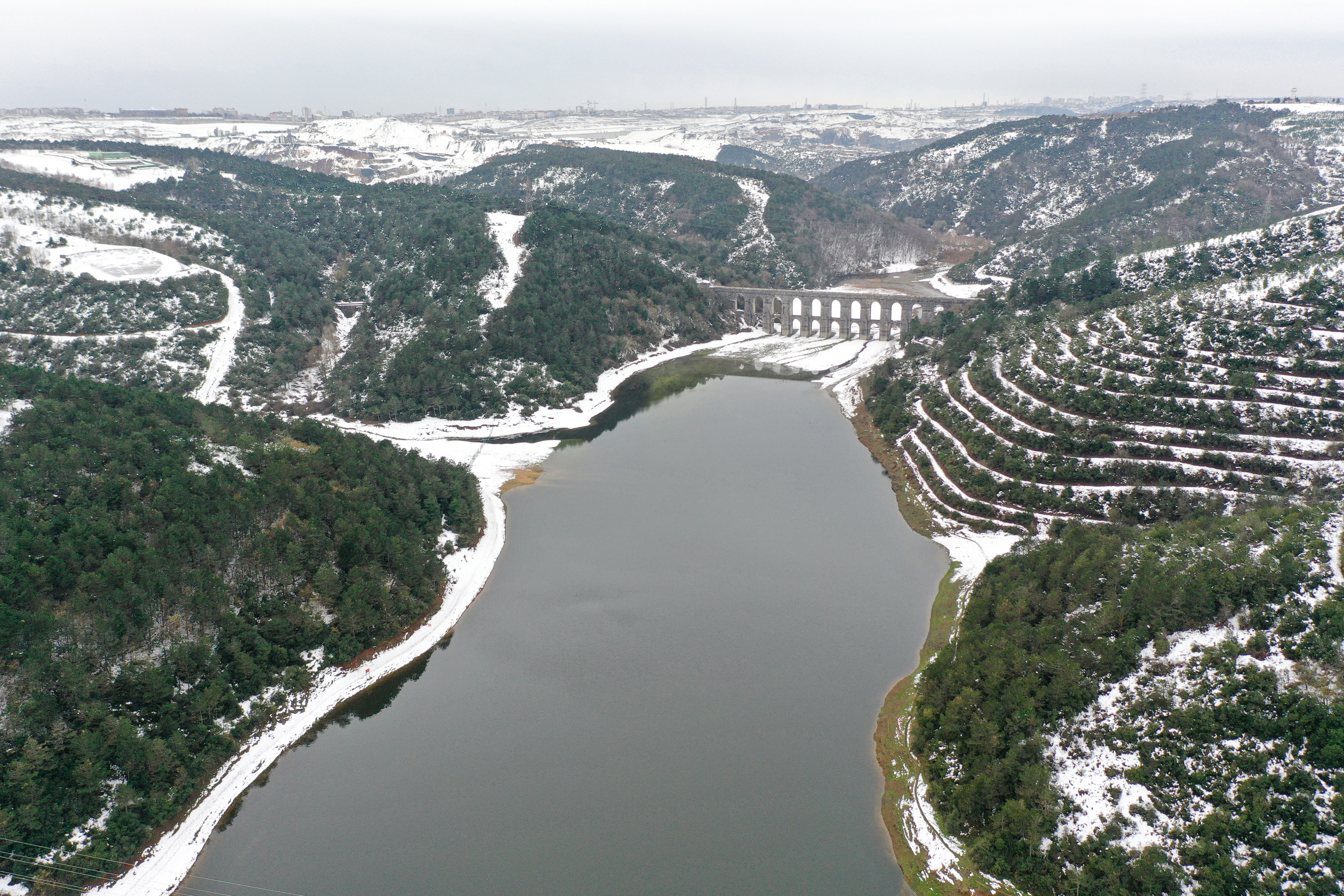 Water levels in Istanbul dams increase after lastest snowfall
