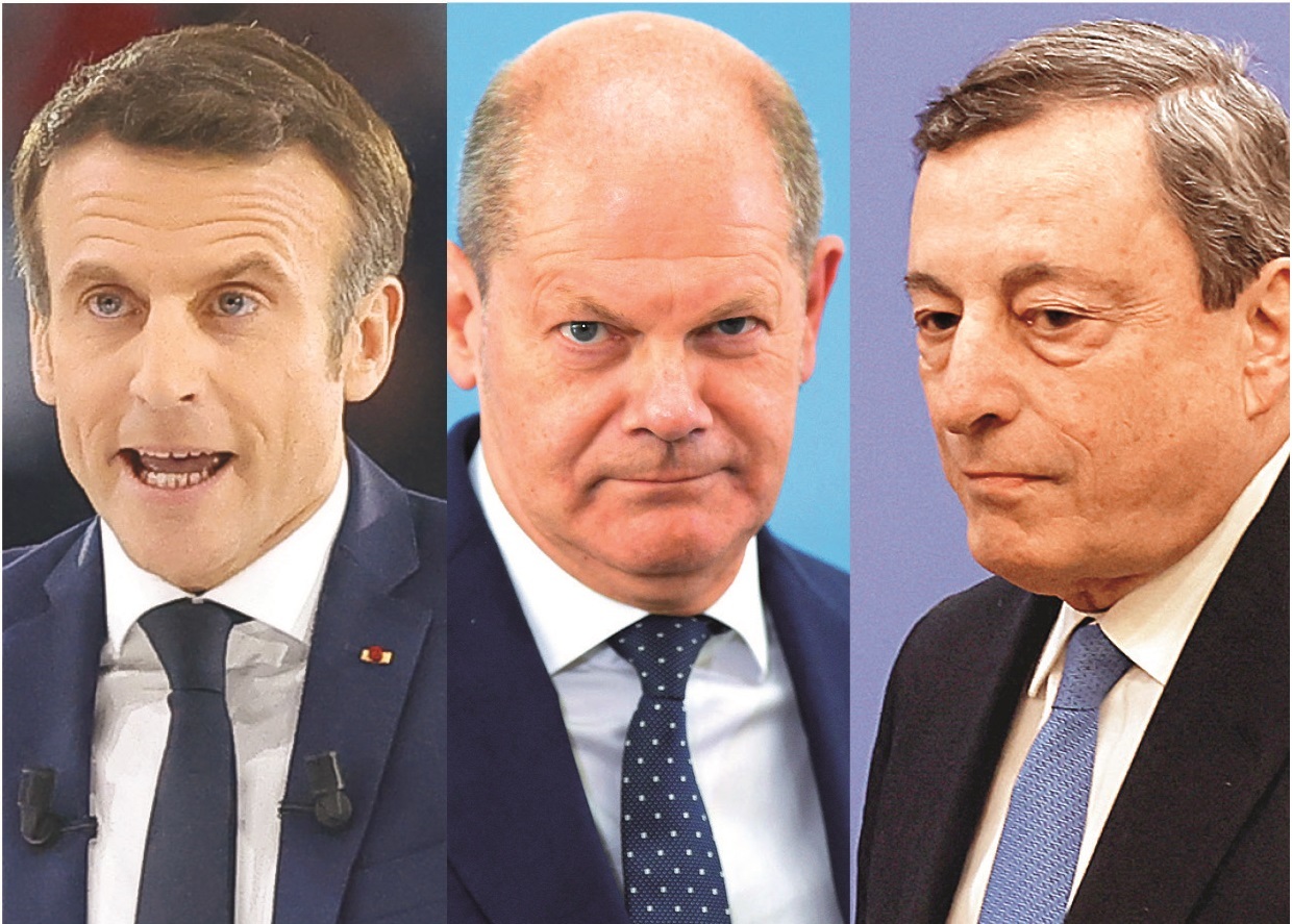 İstenmeyen ziyaret: Kiev, Macron,  Scholz ve Draghi’nin ziyaret amacından rahatsız