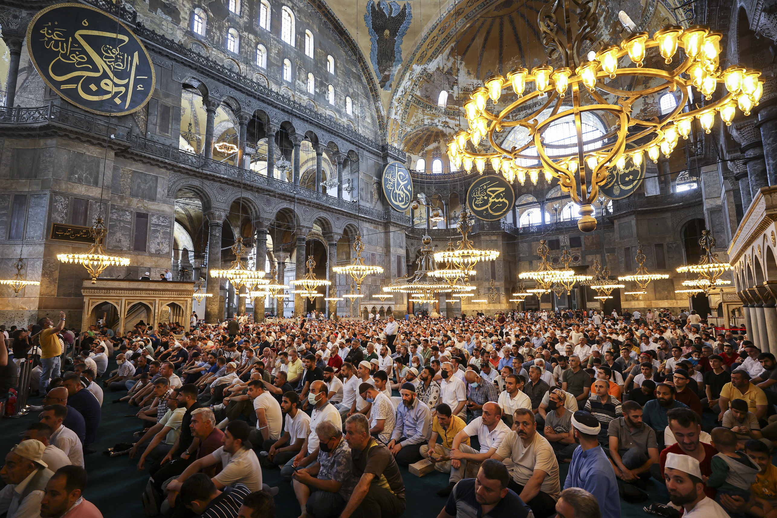 15 Temmuz şehitleri Ayasofya-i Kebir Camii'nde dualarla anıldı