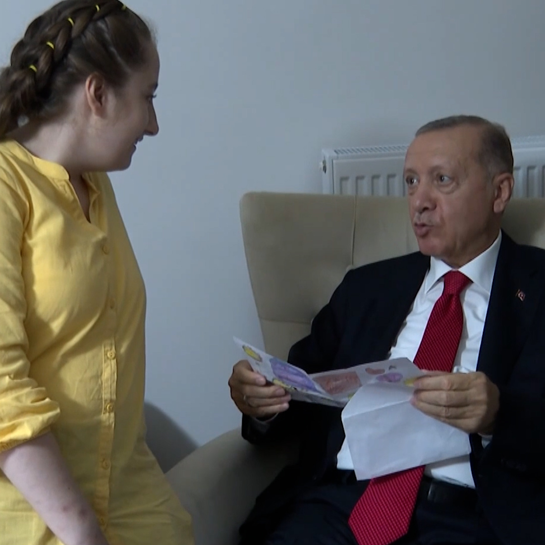 Küçük kızdan Cumhurbaşkanı Erdoğan'a mektup: İyi ki varsın