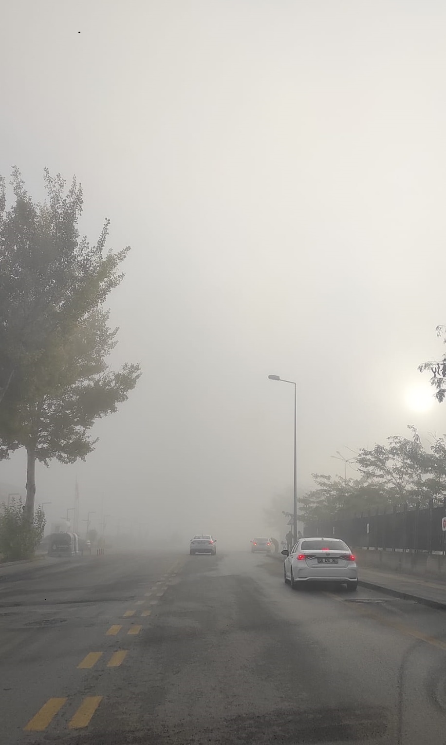 Ankara'da sabahın ilk saatlerinde yoğun sis