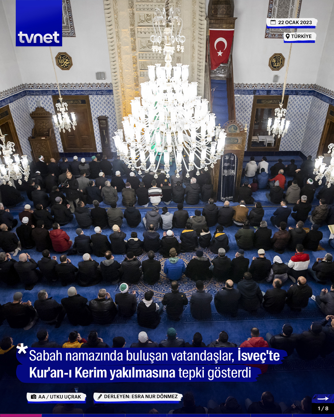 Vatandaşlar sabah namazında buluştu