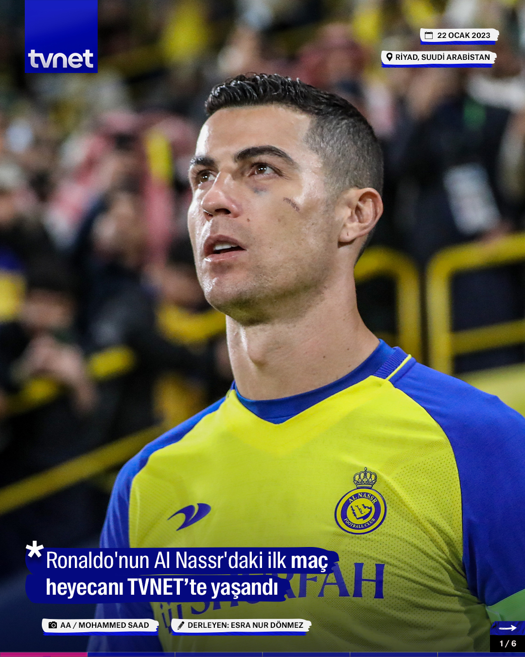 Ronaldo'nun Al Nassr'daki ilk maç heyecanı TVNET’te yaşandı