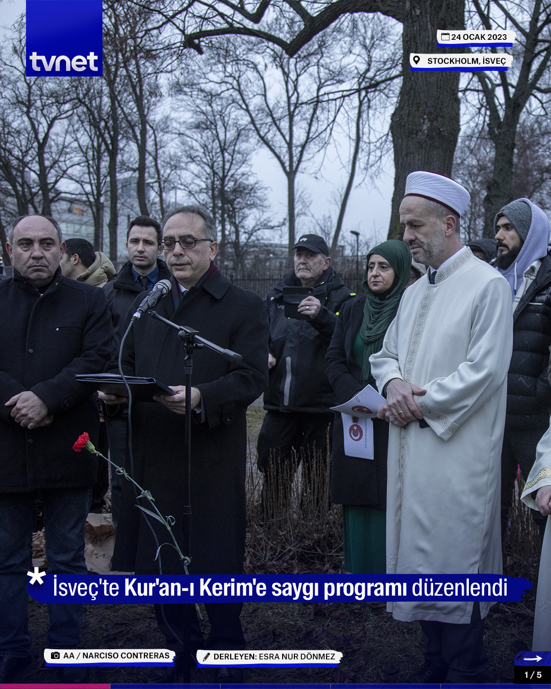 İsveç'te Kur'an-ı Kerim'e saygı programı düzenlendi