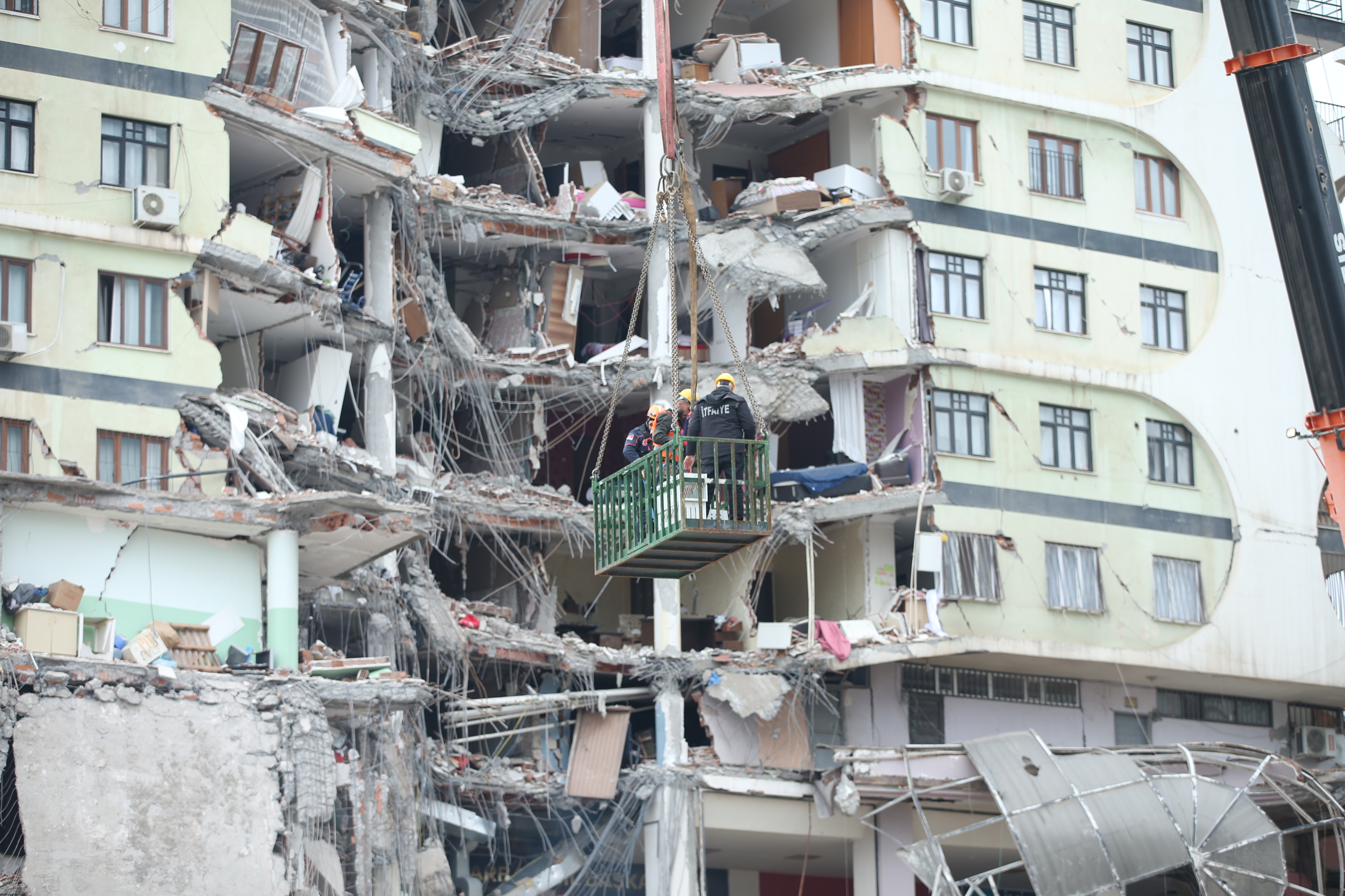 Diyarbakır'da ağır hasarlı siteden kurtarılan kedi sayısı 7'ye ulaştı