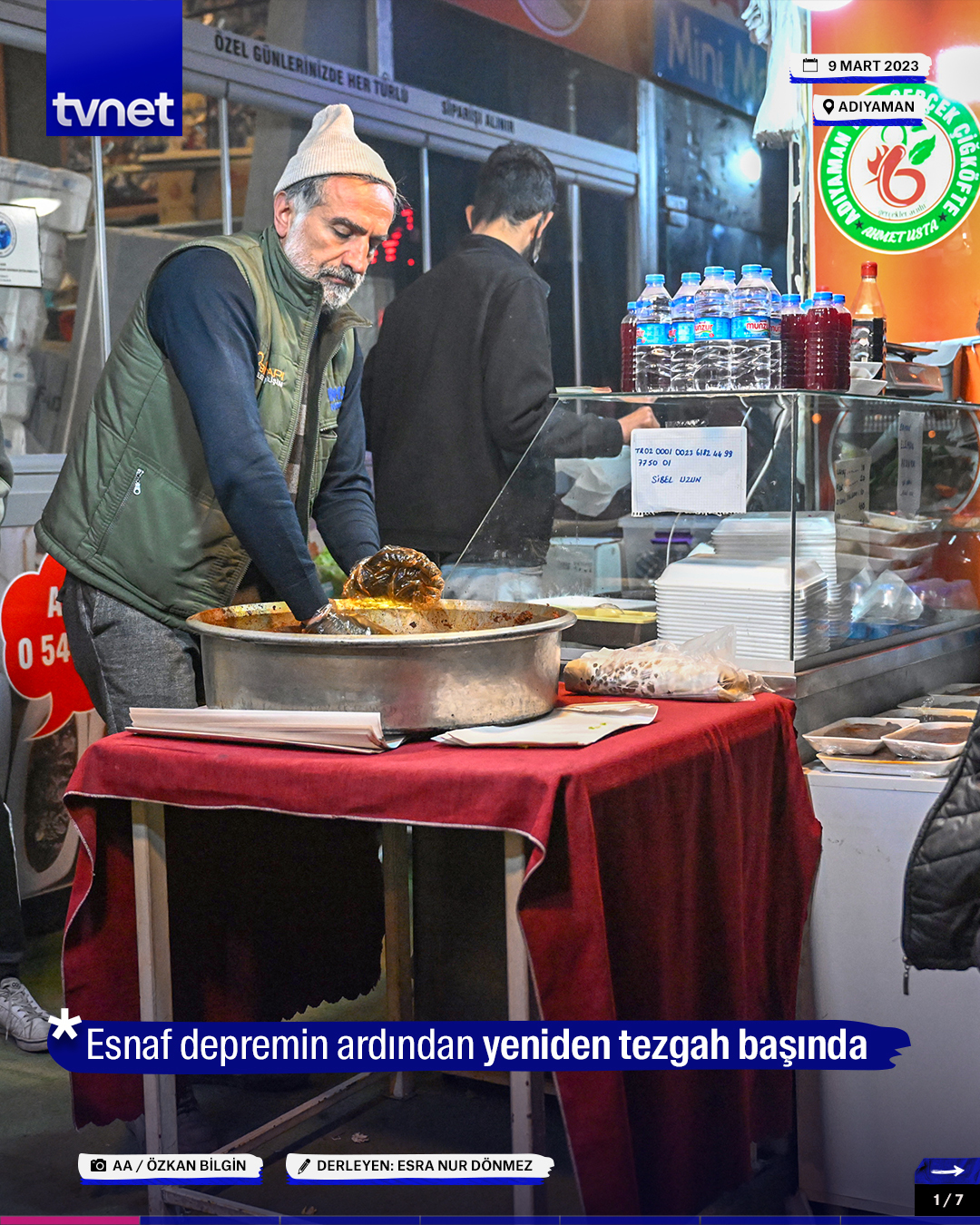 Esnaf depremin ardından yeniden tezgah başında