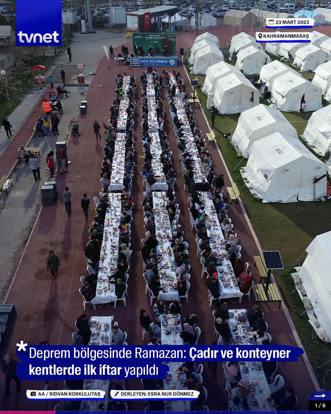 Deprem bölgesinde Ramazan