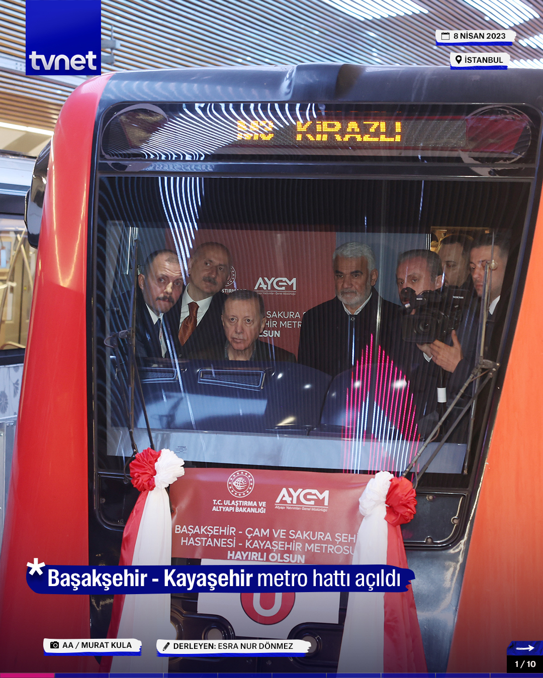 Başakşehir - Kayaşehir metro hattı açıldı