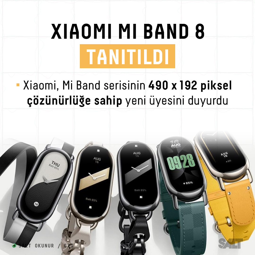 Последние mi band 8