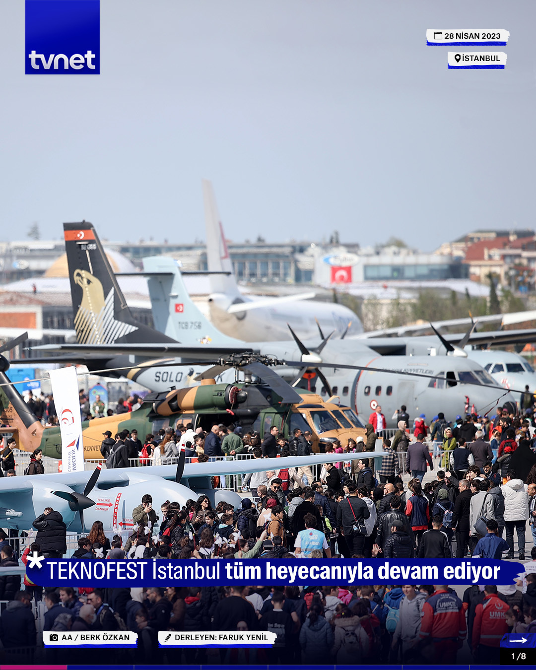 TEKNOFEST İstanbul tüm heyecanıyla sürüyor