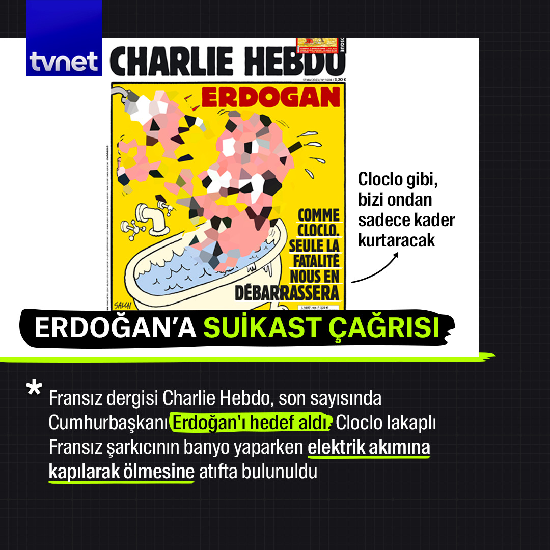 Charlie Hebdo Erdoğanı Hedef Aldı