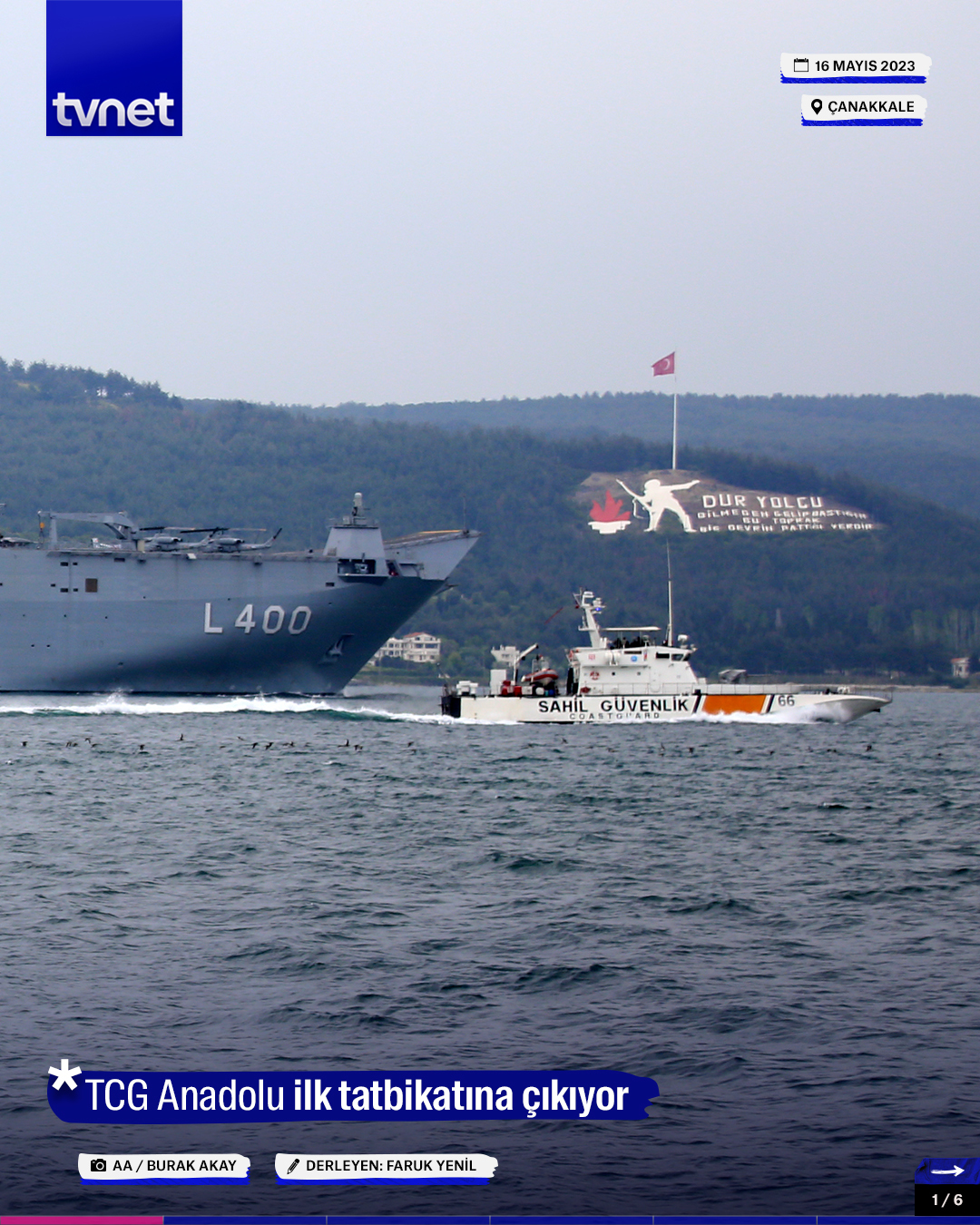 TCG Anadolu bir ilki gerçekleştirecek