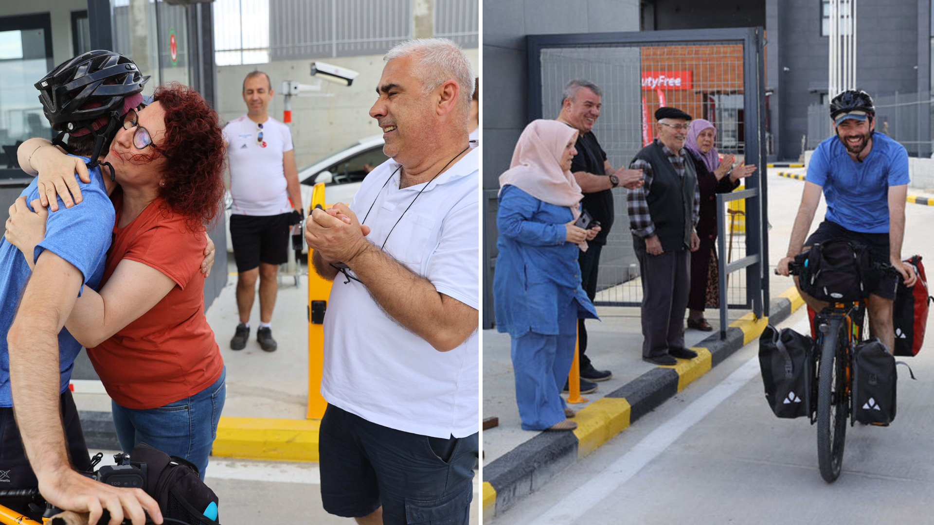 Almanya'dan memleketi Edirne'ye bisikletle gelerek çocukluk hayalini gerçekleştirdi