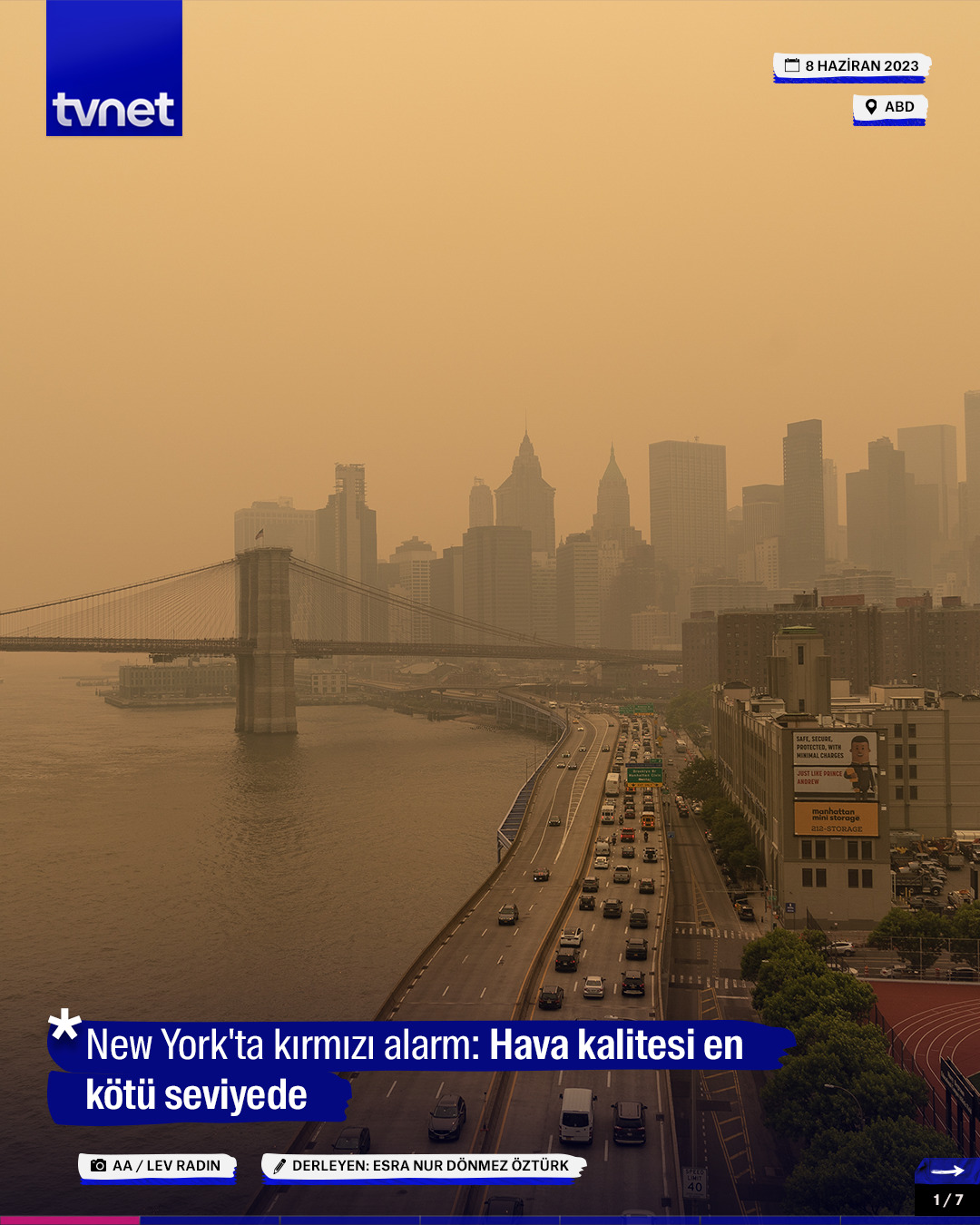 New York'ta kırmızı alarm: Hava kalitesi en kötü seviyede