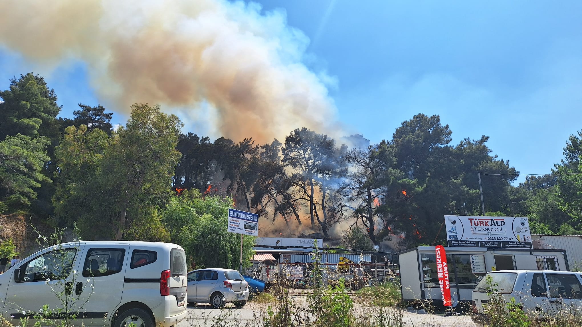 Antalya'da orman yangını