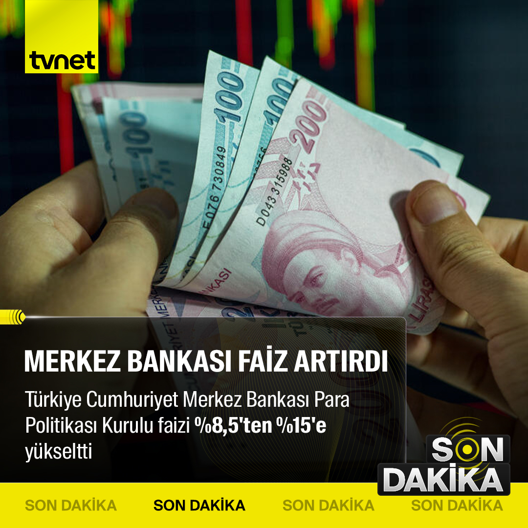 Merkez Bankası Faiz Artırdı