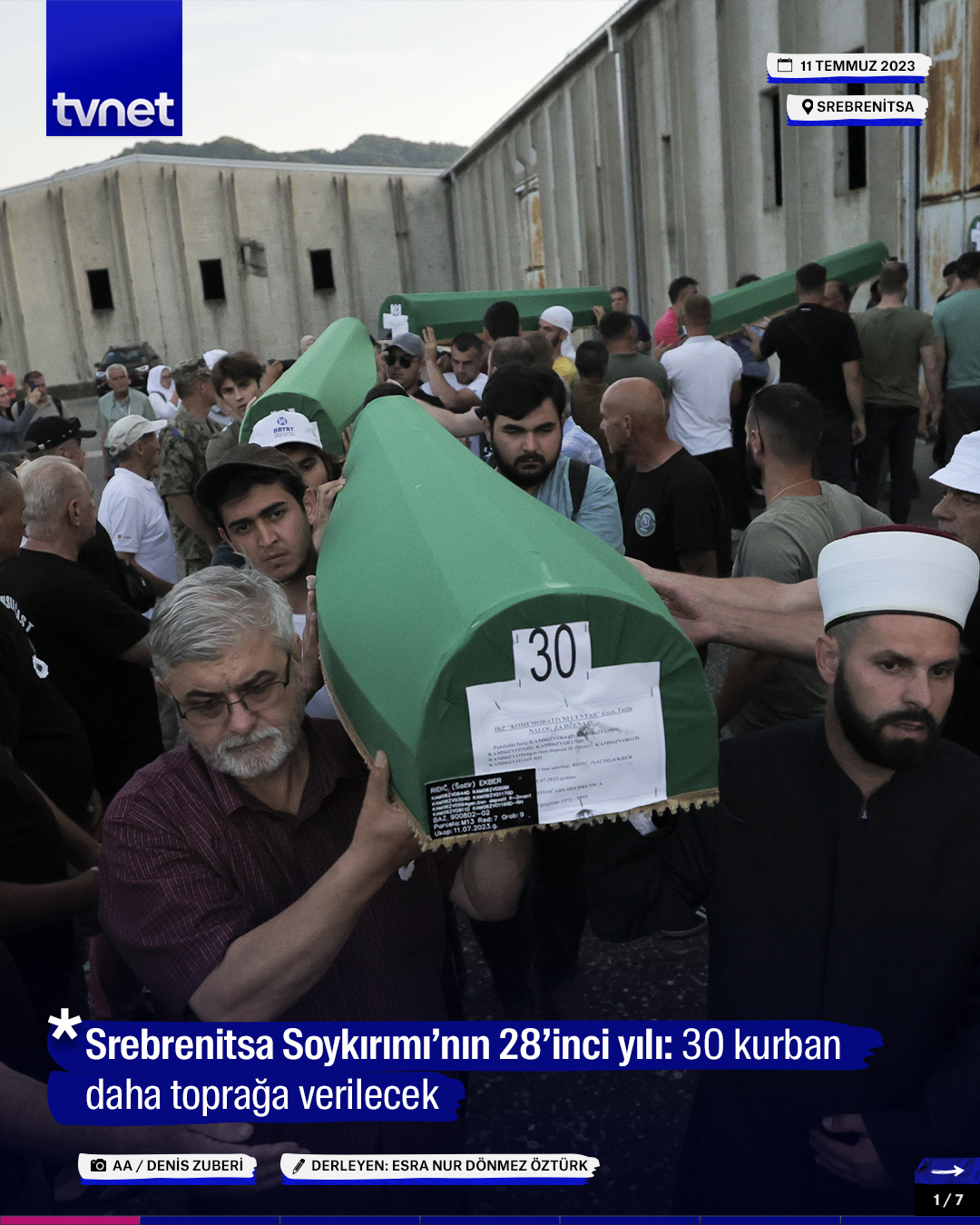 Srebrenitsa Soykırımı’nın 28’inci yılı