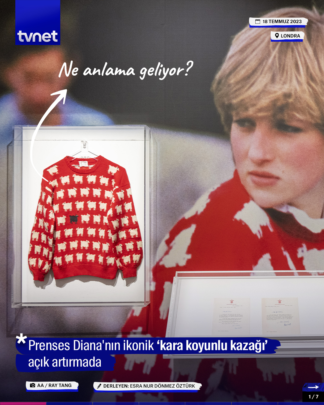 Prenses Diana'nın ikonik ‘kara koyunlu kazağı’ açık artırmada