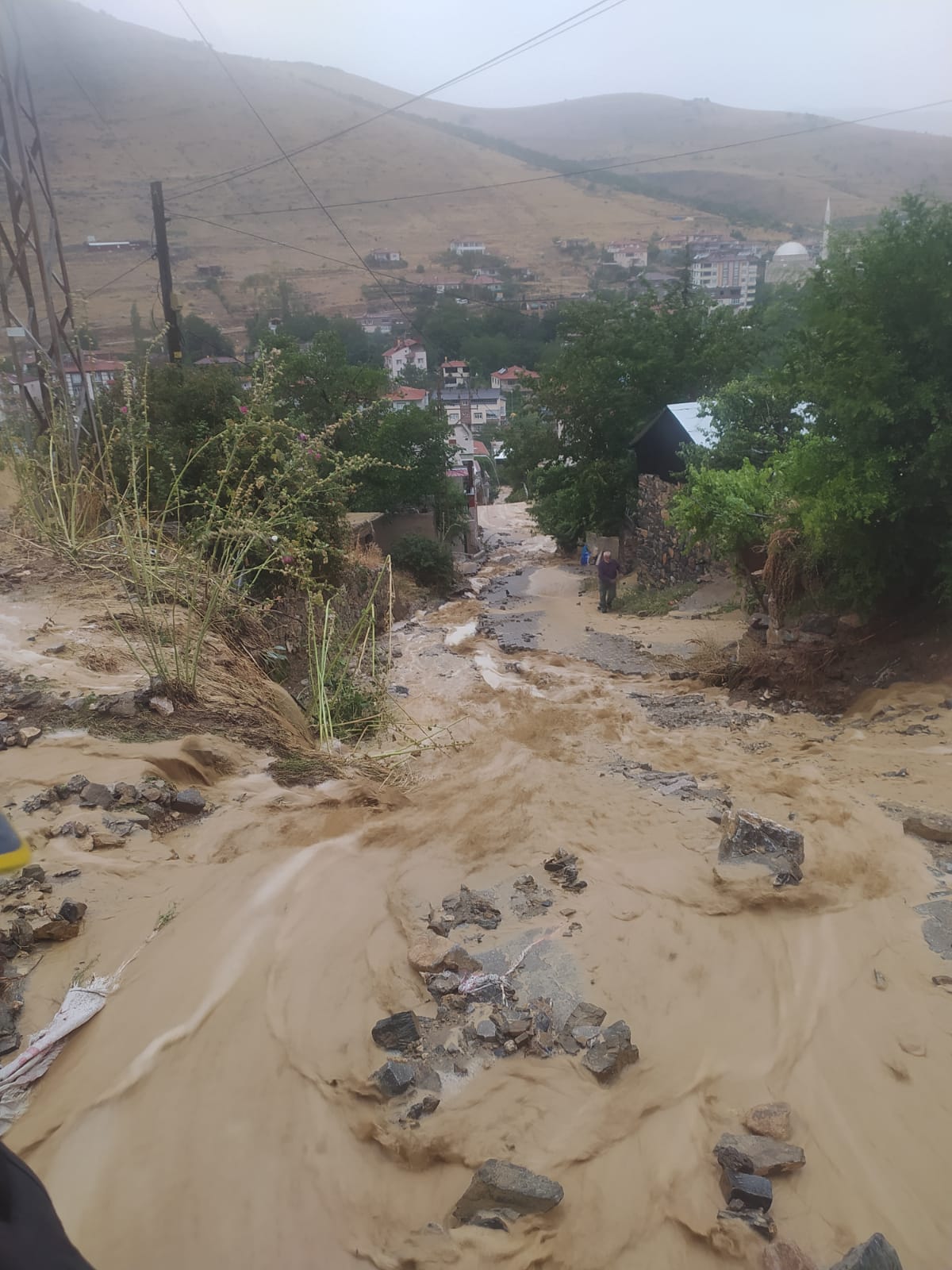 Kayseri sağanak ve dolu etkili oldu