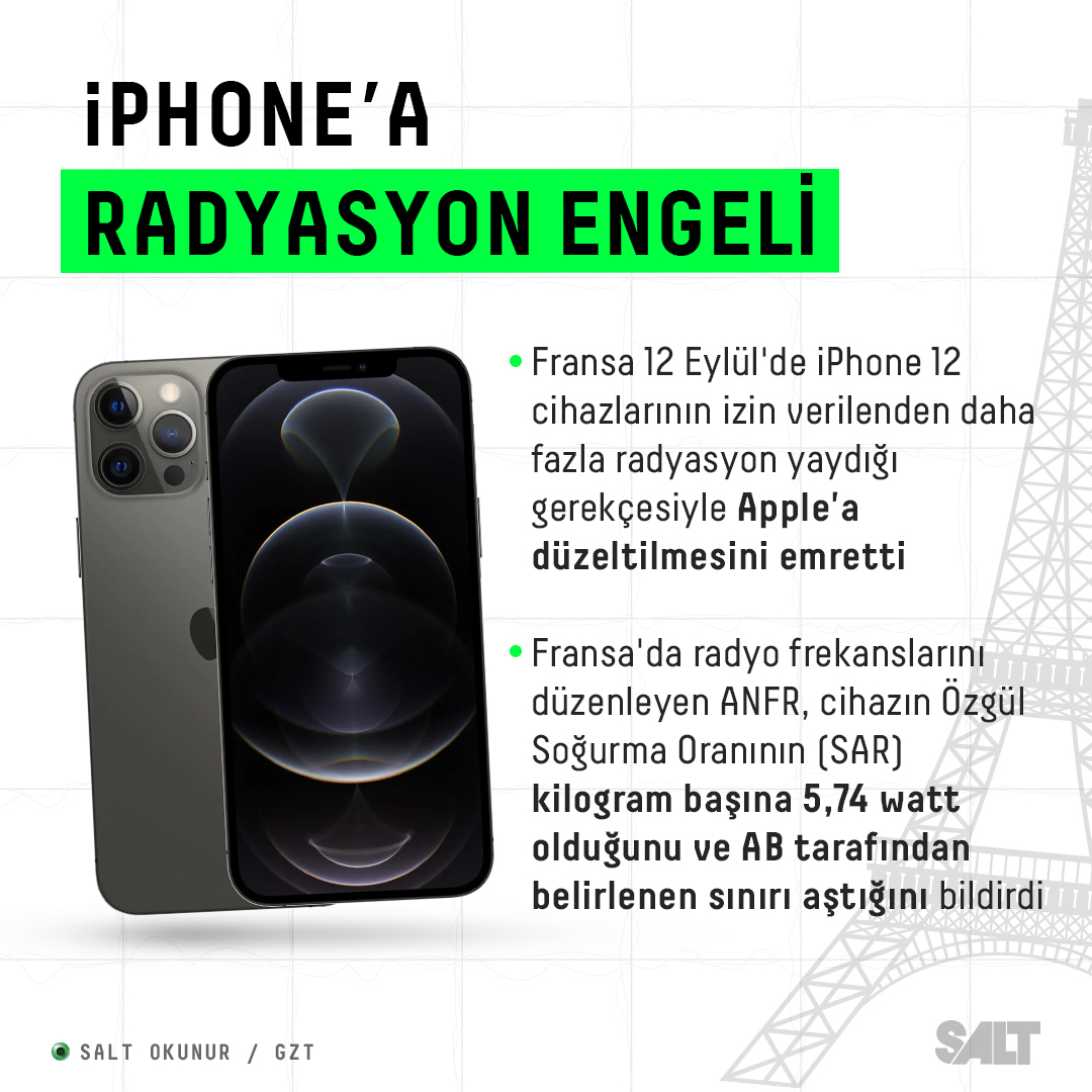 iPhone'a radyasyon engeli