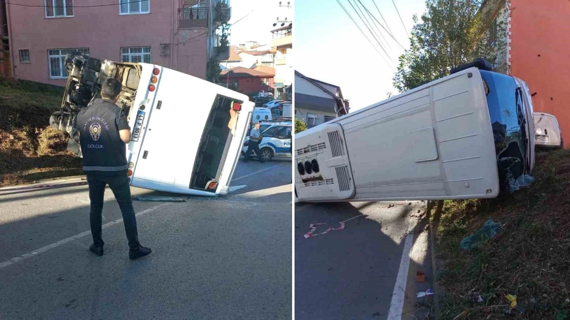 İşçi servisi yayalara çarptı: Anne ve kızı öldü, 6 işçi yaralandı