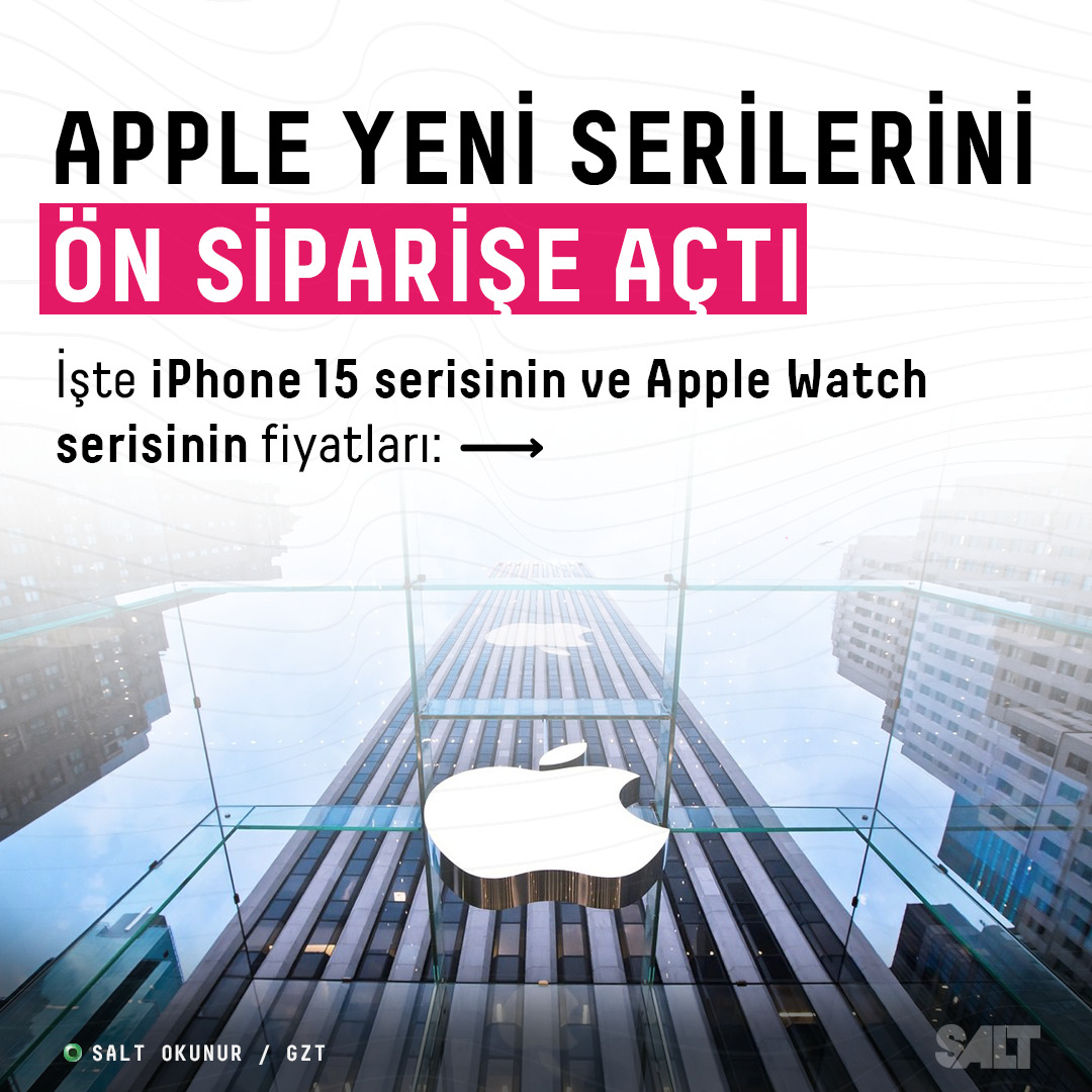 Apple'ın yeni serileri ön siparişe açıldı