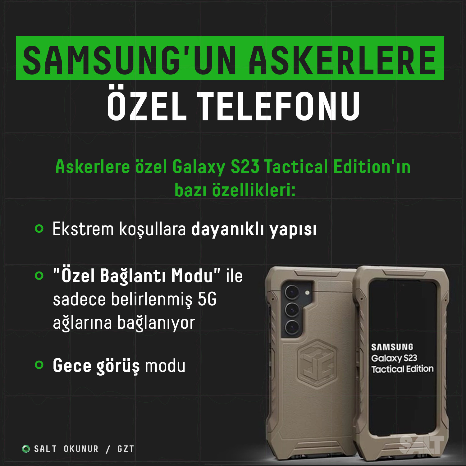 Samsung askerler için ürettiği telefonunu duyurdu