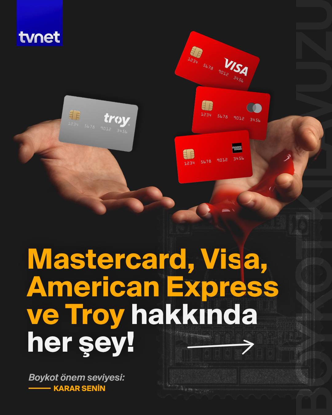 Mastercard ve VISA'yı neden boykot etmelisin?