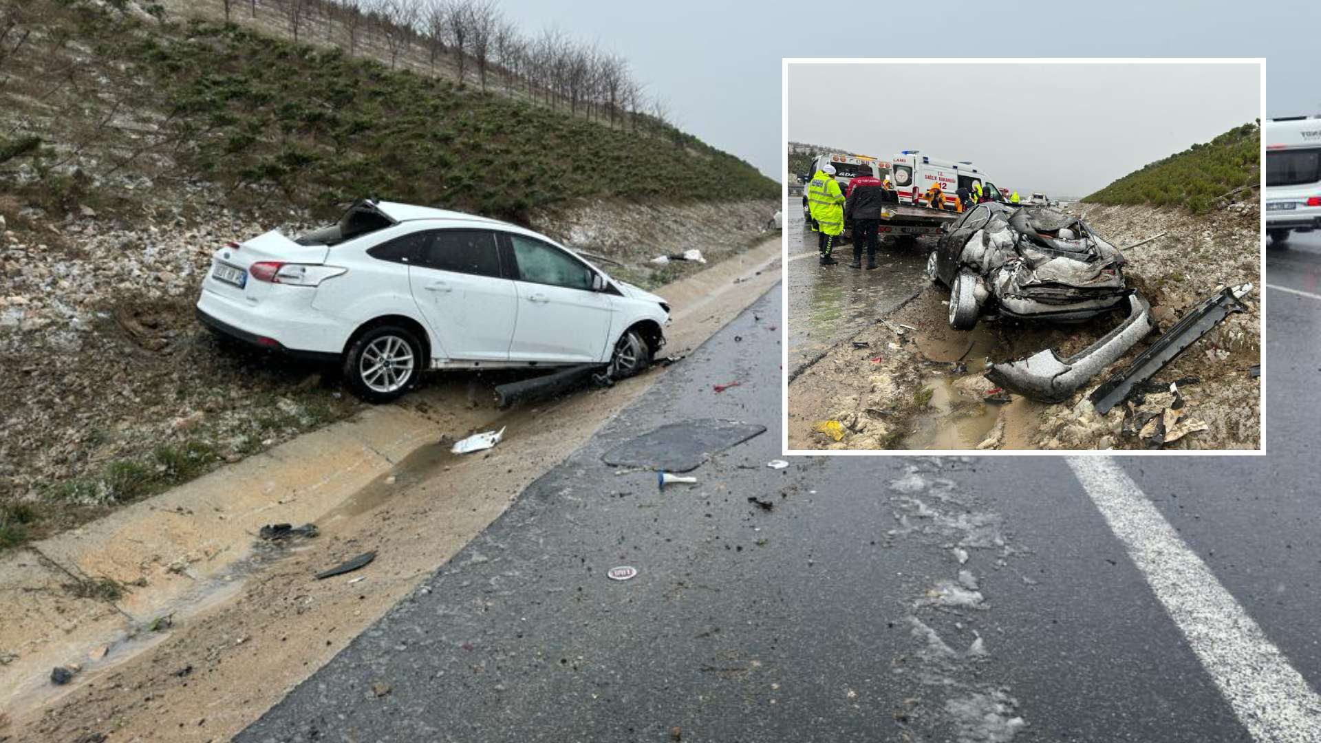 ​İzmir-İstanbul Otoyolu'nda zincirleme kaza: 1 kişi öldü