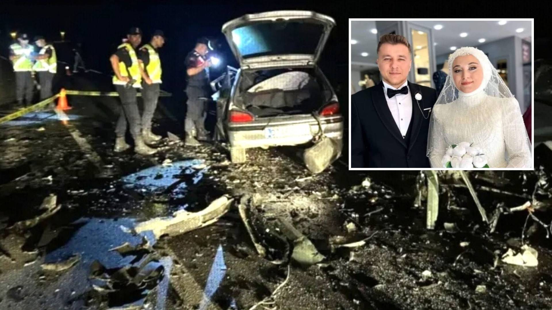 Kütahya'da düğün gecesi trafik kazası: Gelin ve damat hayatını kaybetti