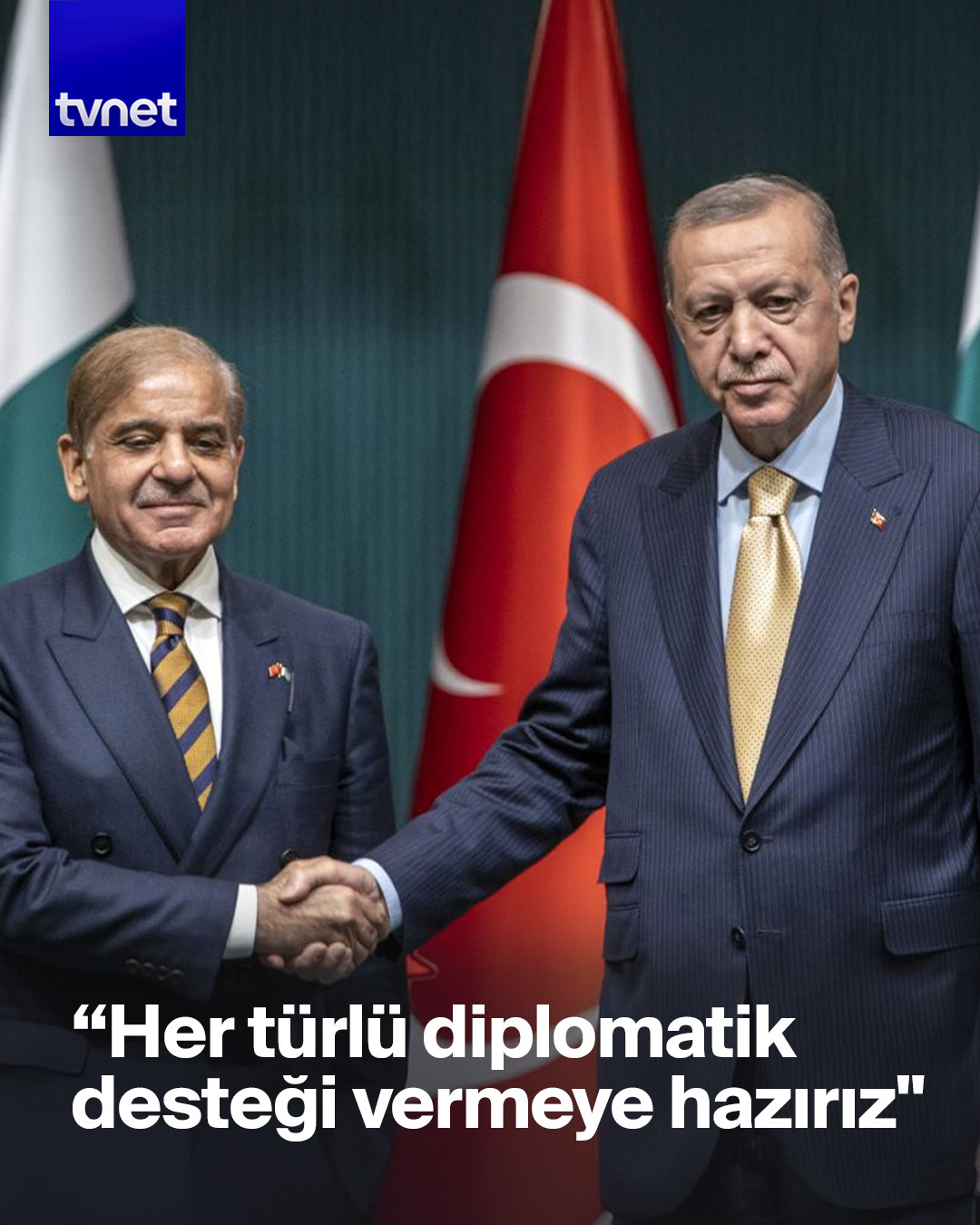 Cumhurbaşkanı Erdoğan'dan Şahbaz Şerif'e destek telefonu