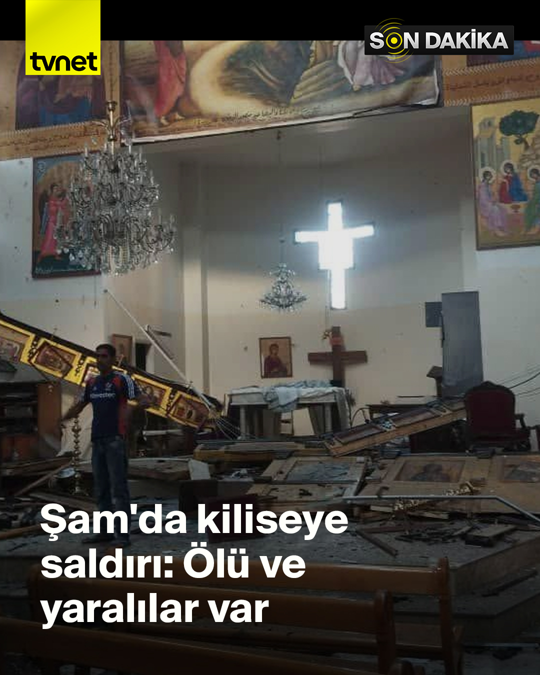 Suriye'de kiliseye terör saldırısı: En az 15 ölü