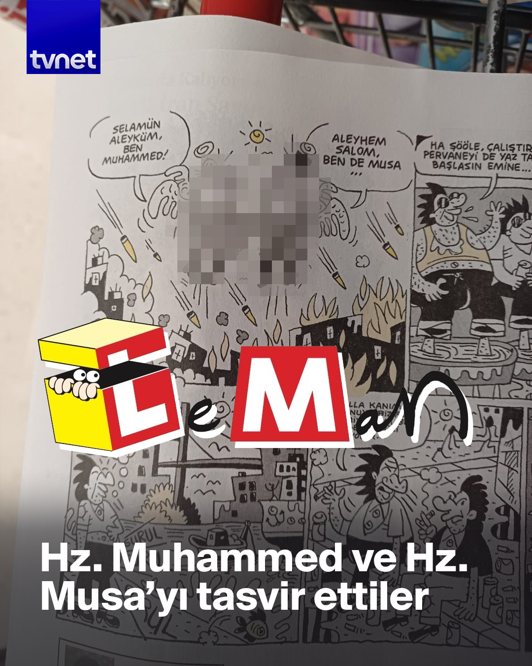 Leman'dan alçak hamle: Hz. Peygamberi karikatürize ettiler
