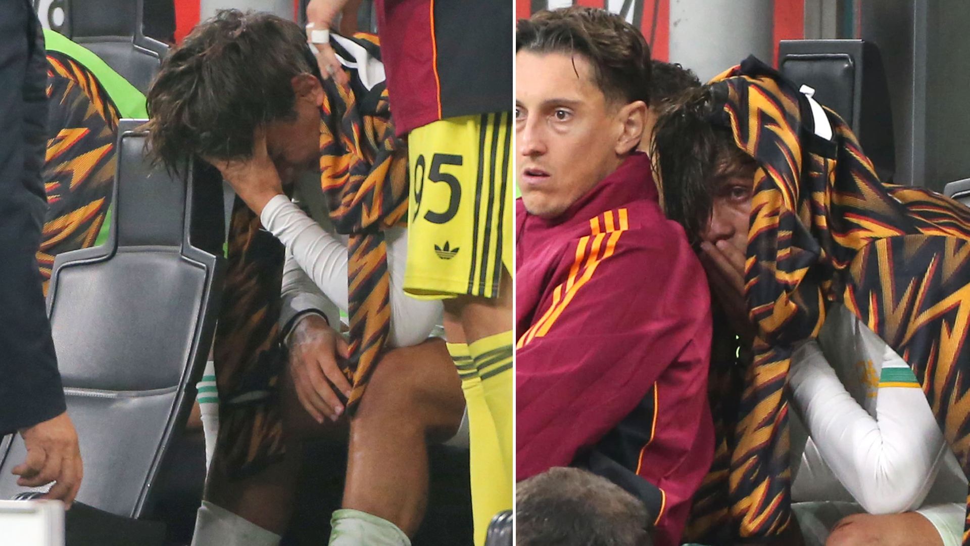 Dybala gözyaşlarına hakim olamadı! Milan-Roma maçında şoku yaşadı