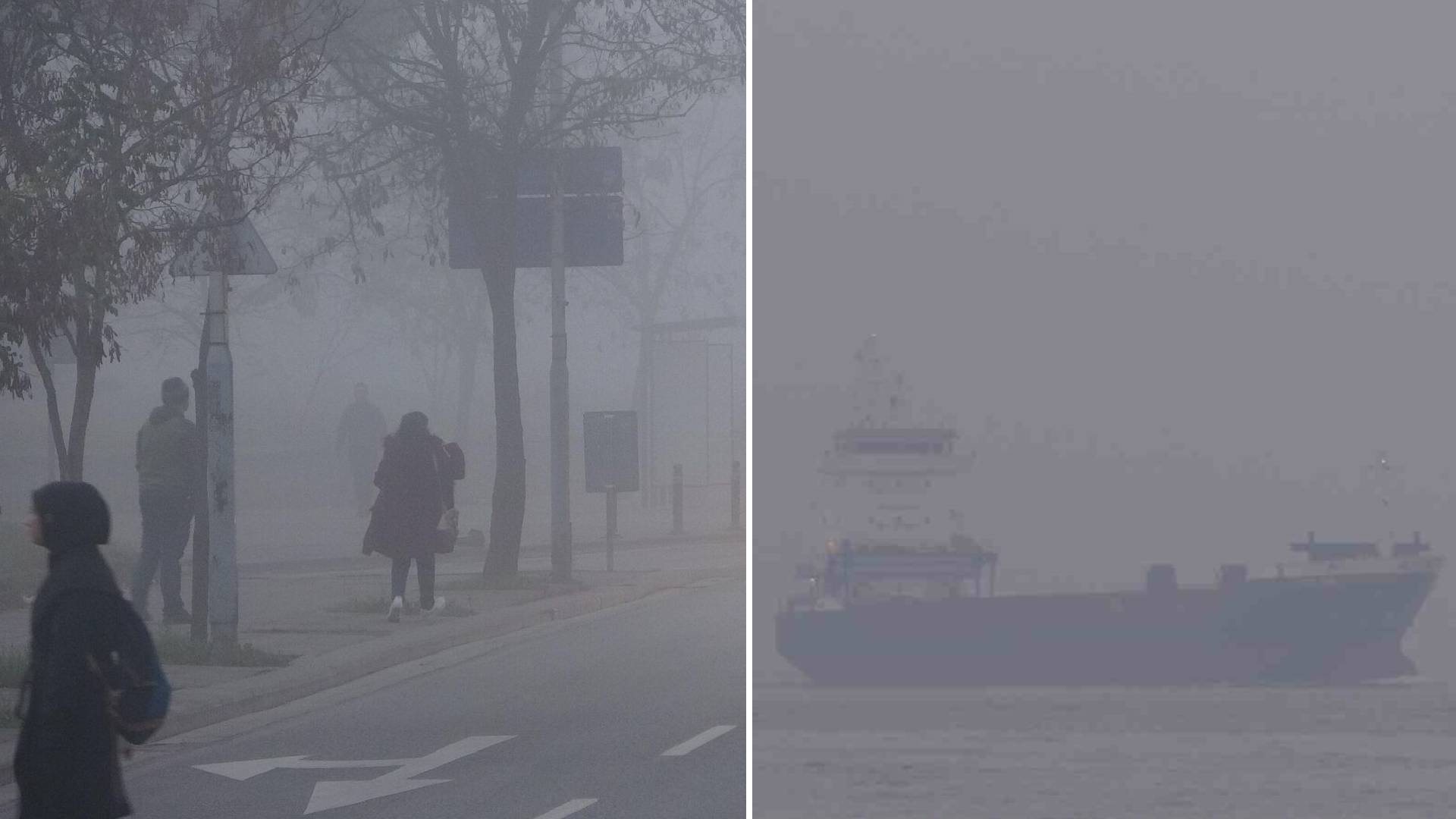 İstanbul’da yoğun sis etkili oldu: Boğaz ve Kız Kulesi görünmez hale geldi