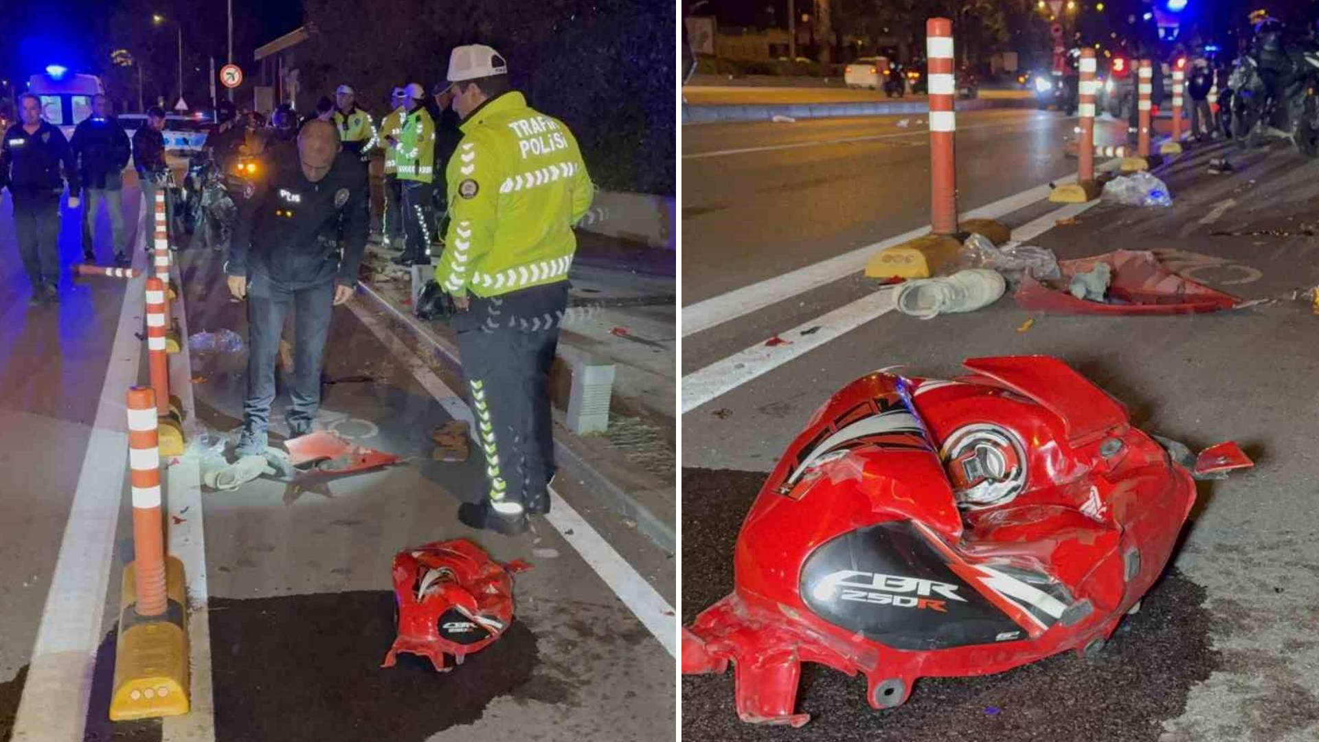 Samsun’da motosiklet yayaya çarptı: Yakıt deposu fırladı, 3 kişi hastanelik oldu