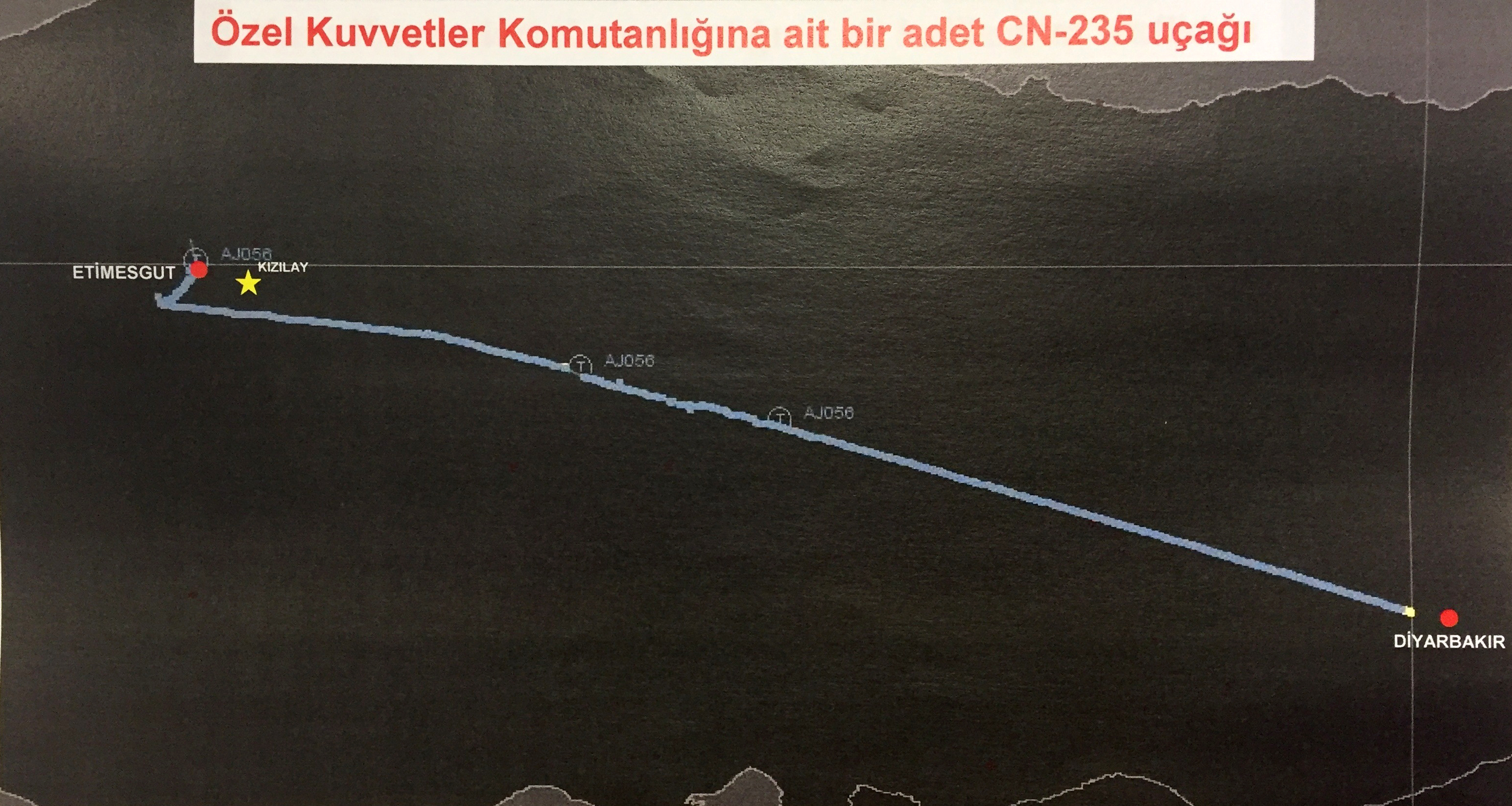 Radar izi tespit edilen Diyarbakır'dan havalanan ve Ankara'ya iniş yapan Özel Kuvvetler Komutanlığına ait uçakta, darbe girişimi gecesi şehit edilen Astsubay Ömer Halisdemir'in, silahla vurarak öldürdüğü darbeci general Tuğgeneral Semih Terzi ve ekibini taşıdığı tespit edildi.