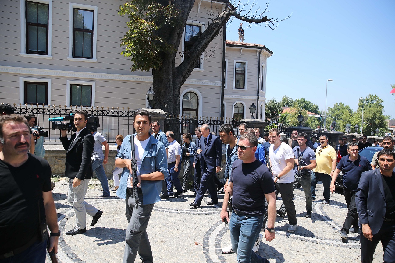 Strict security measures were taken to protect President Erdoğan.