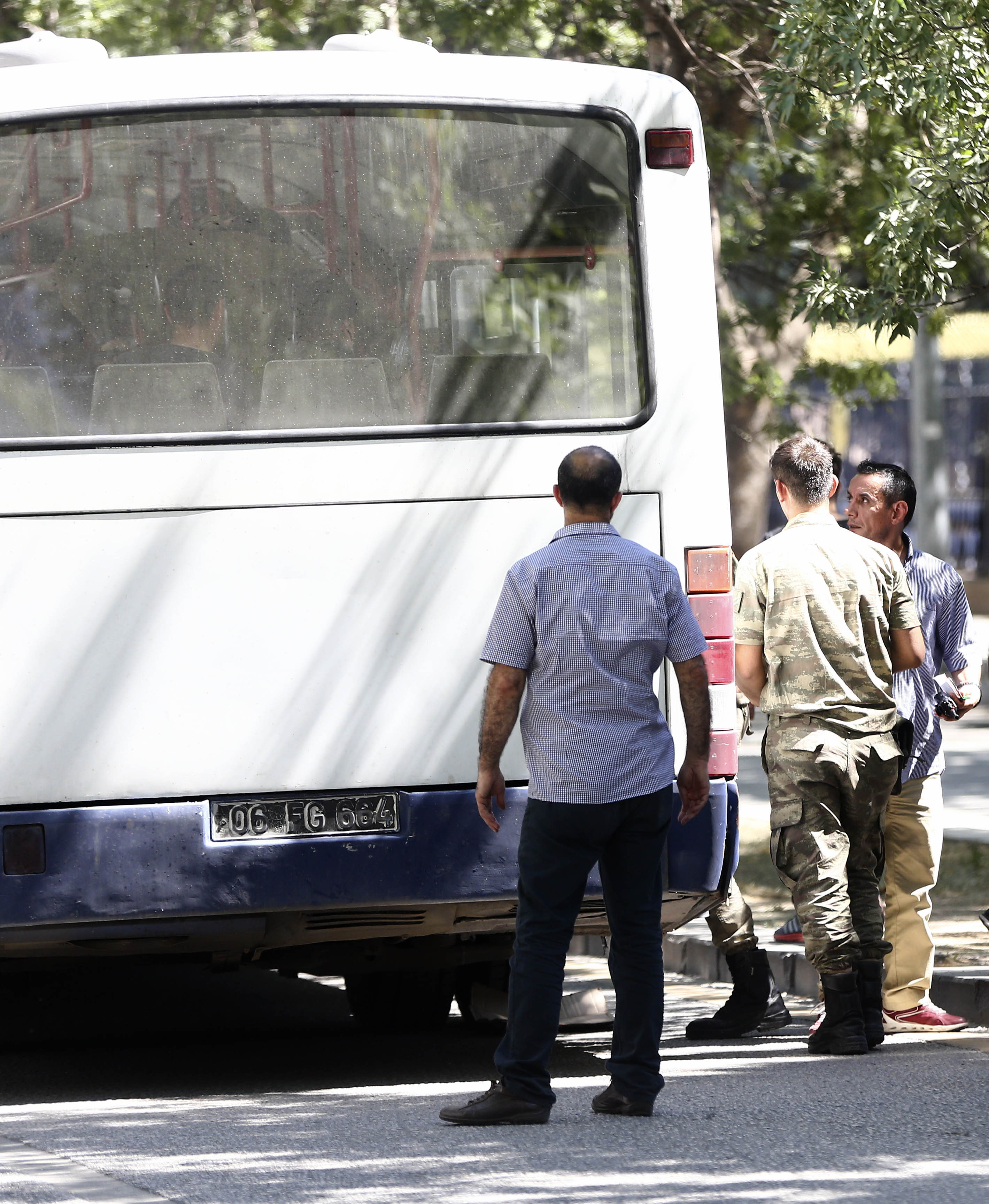 Junior and commissioned officers who did not join the coup attempt and were held handcuffed inside the General Staff Command were discharged in the early hours of the morning.